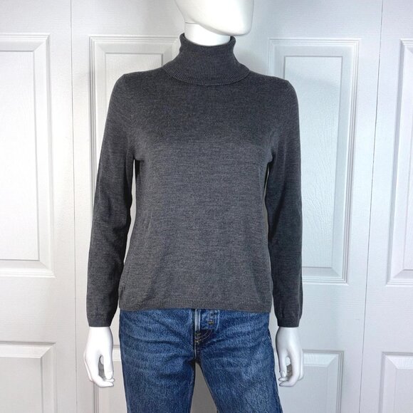 vintage PENDLETON women's gray turtleneck WOOL sweater medium - Picture 1 of 2